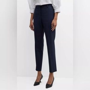 Lafayette 148 Women's Stretch Twill Navy Tapered Leg Dress‎ Pants Size 14 Career